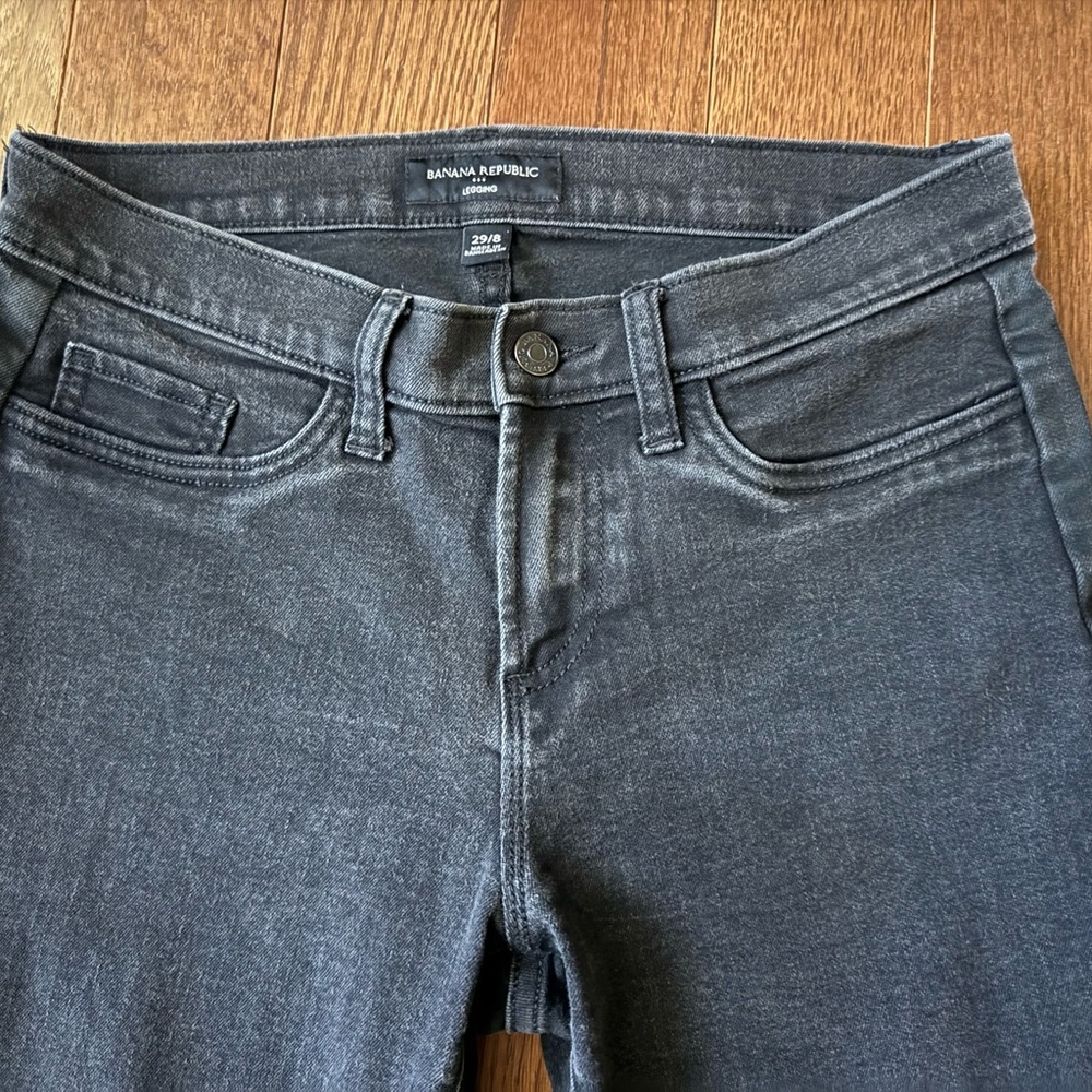 Banana Republic Women's Charcoal High Rise Jeans